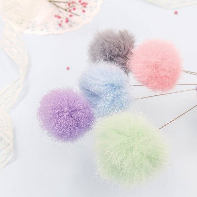 Baguette de jeu colorée pour chat avec pompons et grelot