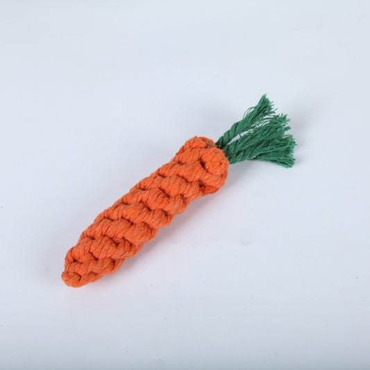 Jouet à mâcher durable pour animaux de compagnie en forme de carotte